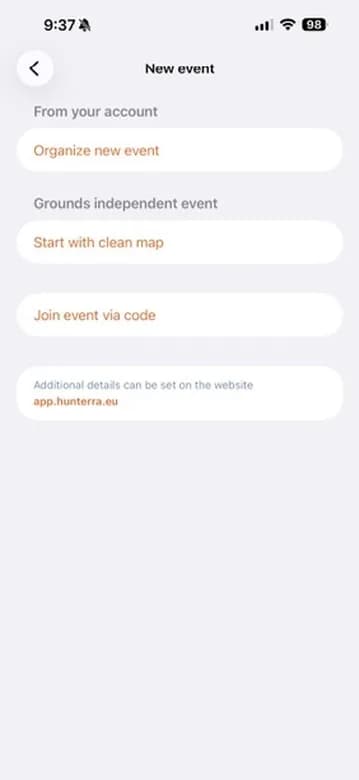 Tres formas de empezar. El resto de detalles se completa en la web de la aplicación.