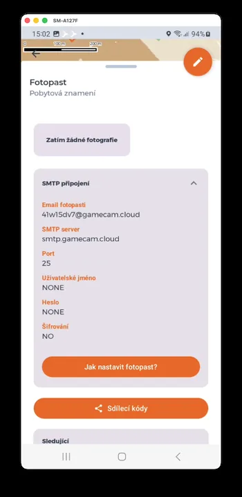 Captura de pantalla de la app HUNTERRA