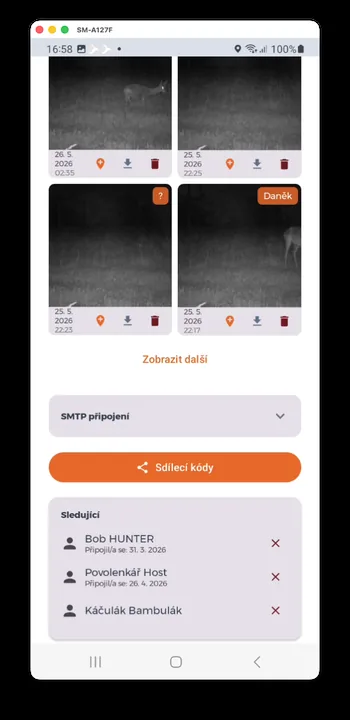 Captura de pantalla de la app HUNTERRA