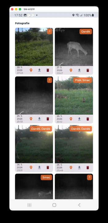 Captura de pantalla de la app HUNTERRA
